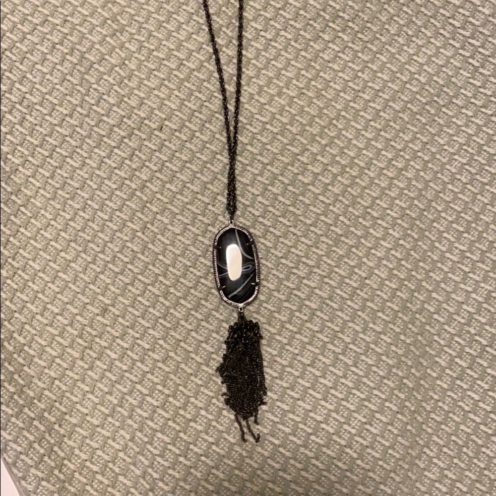 Kendra Scott black long necklace